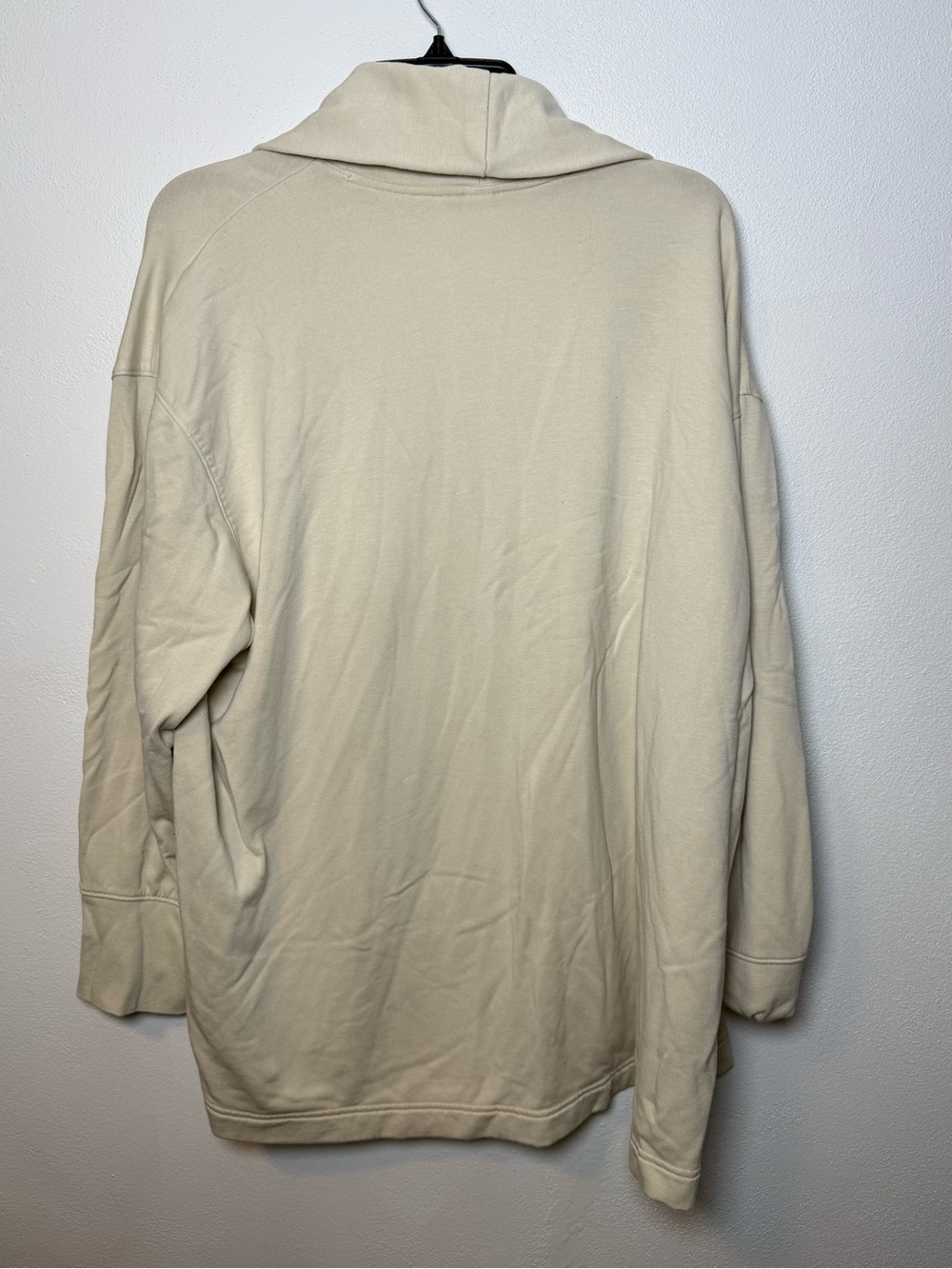 Old Navy Women's Cream Open-Front Draped Cardigan - Picture 6 of 7